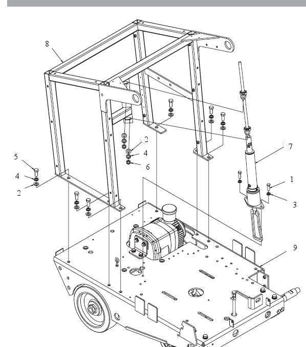 Page H Diagram and Parts List for MK-4030KB  MK Diamond Concrete Saw
